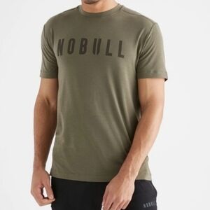 Nobull Mens Green Athletic Short Sleeve Shirt NEW